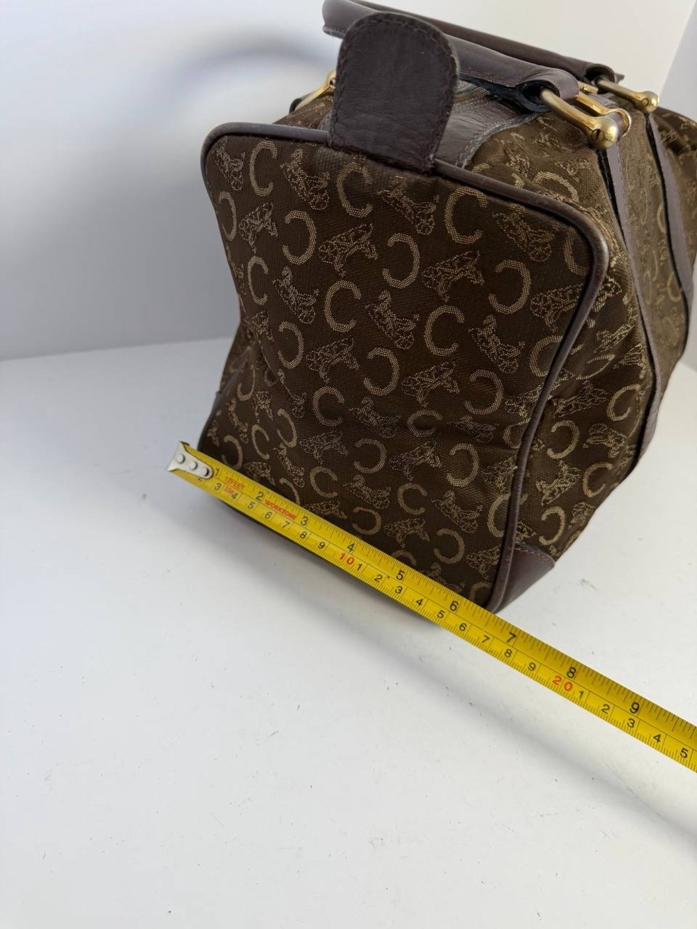 Vintage Old Celine Boston Bag Monogrammed Canvas - Picture 4 of 16